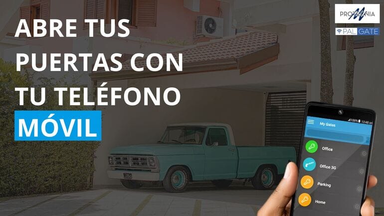 Control de accesos a puertas automáticas con el móvil Palgate