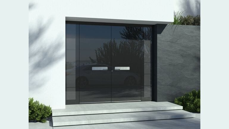 Puerta Pirnar de entrada principal con cristal