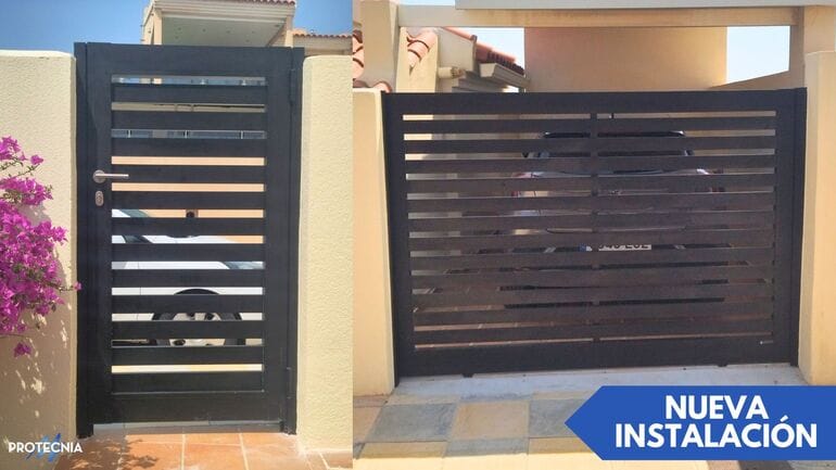 Puerta corredera automática Gran Alacant